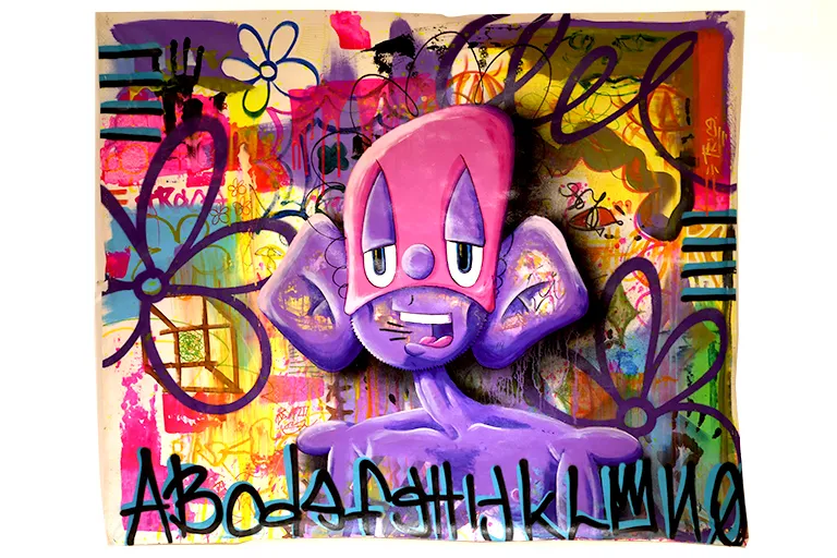 Mix Media on Canvas by Trace the Minneapolis artist